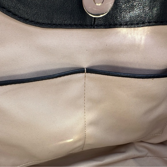 Shanghai Tang Black Leather Hobo Bag - Picture 12 of 14